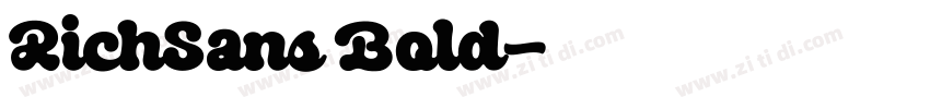RichSans Bold字体转换